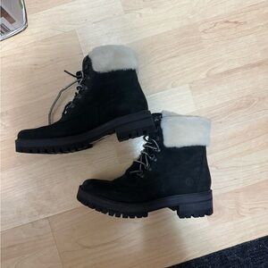 Timberland Black Suede winter boots